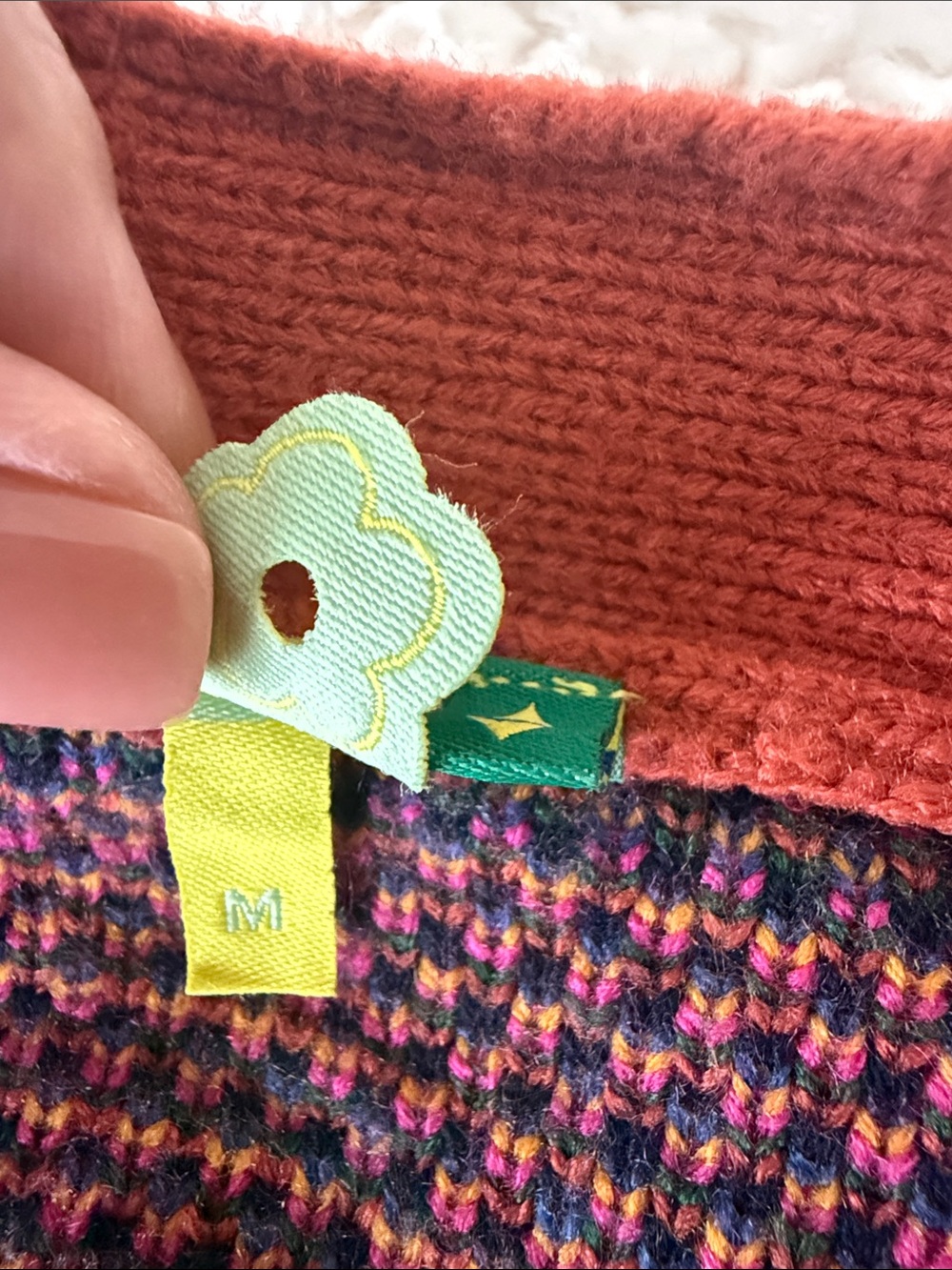 FARM RIO Rust Multicolor Leopard Print Button Cardigan - Picture 5 of 15